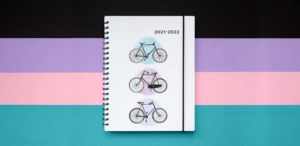 Garbo-e agenda scolaire 2021-2022 motif vélo bicyclettes