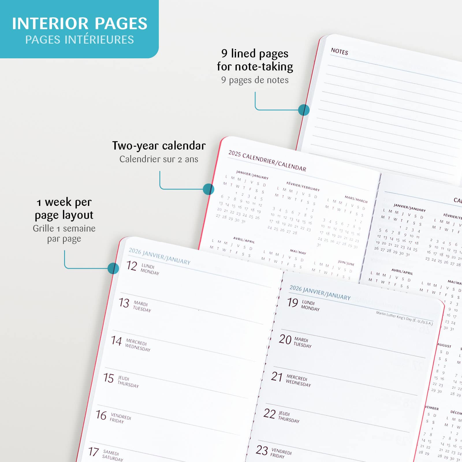 Agendas annuels Mini 2026