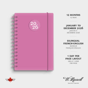 Agenda Euro rose annuel 2026