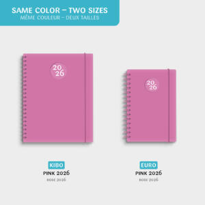 Agenda Euro rose annuel 2026