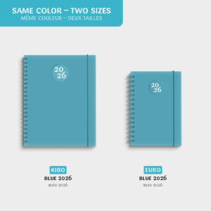 Agenda Euro bleu annuel 2026