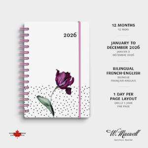 Agenda annuel Baro Tulipe 2026