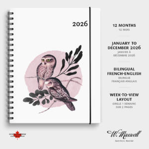 Agenda annuel Garbo Chouette 2026