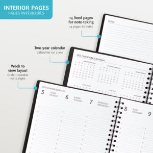 Agenda annuel Maxi Noir 2026