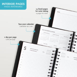 Agenda annuel Buro Noir 2026