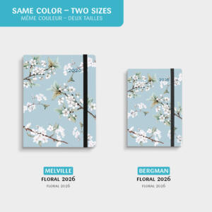 Agenda annuel Melville et Bergman Floral 2026