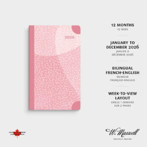 Agenda annuel Mimo Rose 2026