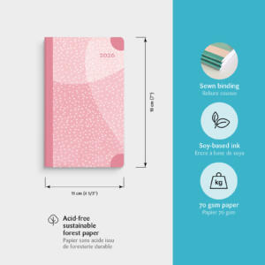 Agenda annuel Mimo Rose 2026