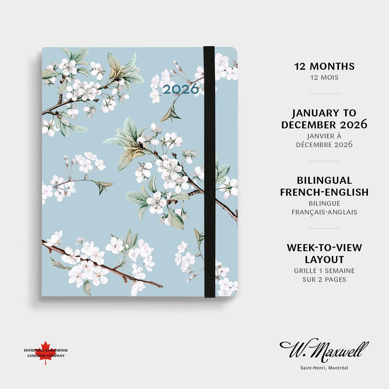 Agenda annuel Melville Floral 2026