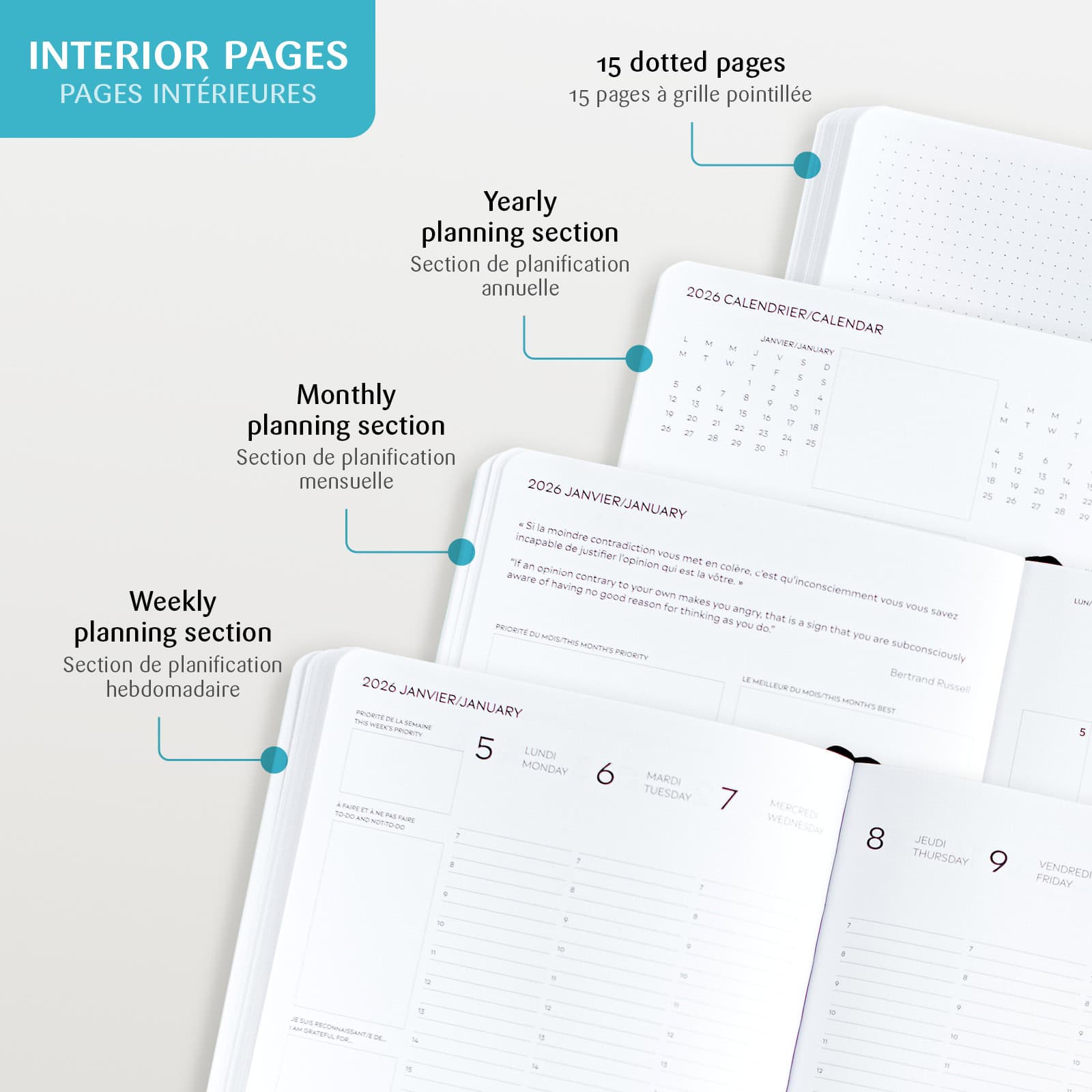 Agenda annuel Melville Floral 2026