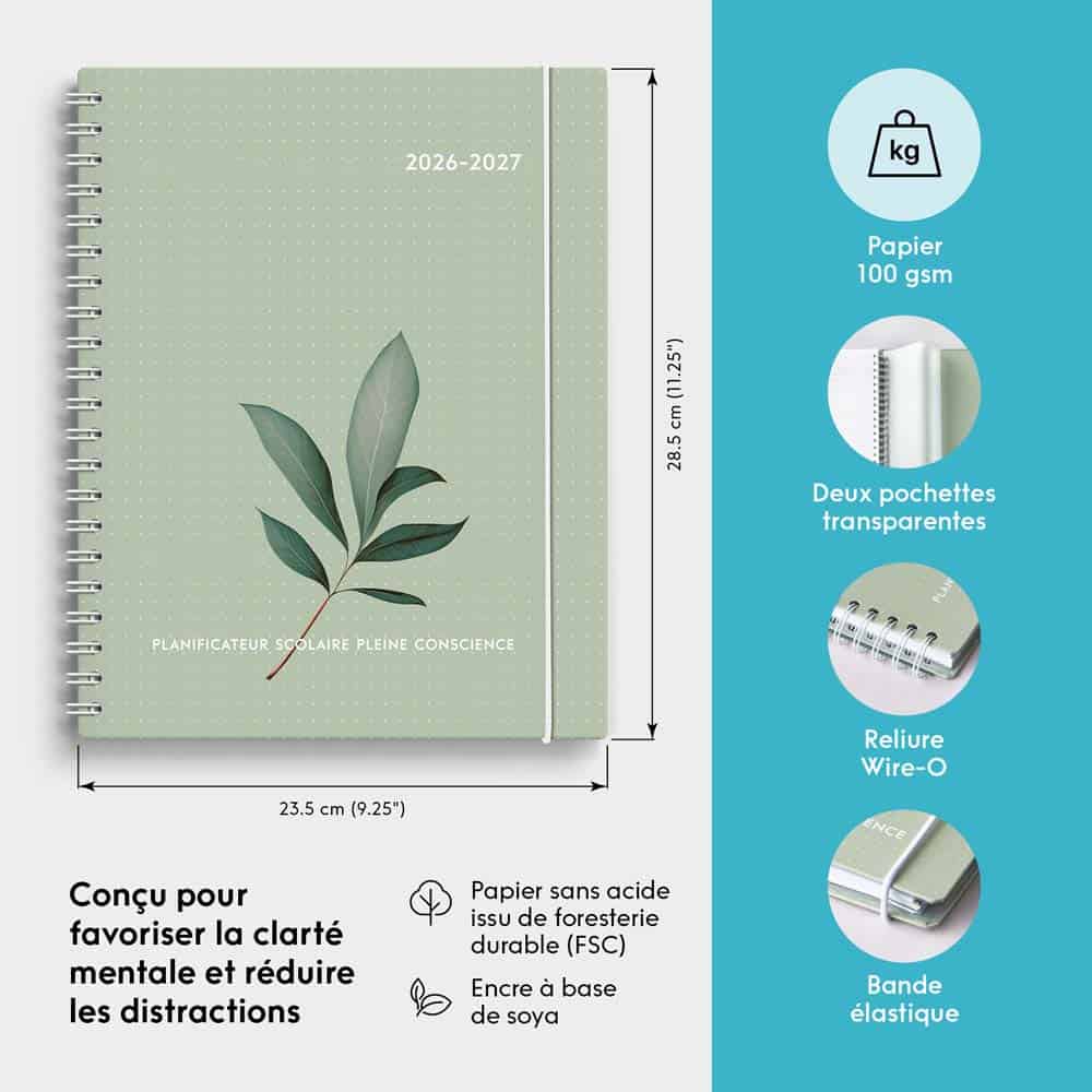 Mindfulness Academic Planner 2026–2027 for teachers in Quebec - Image 4