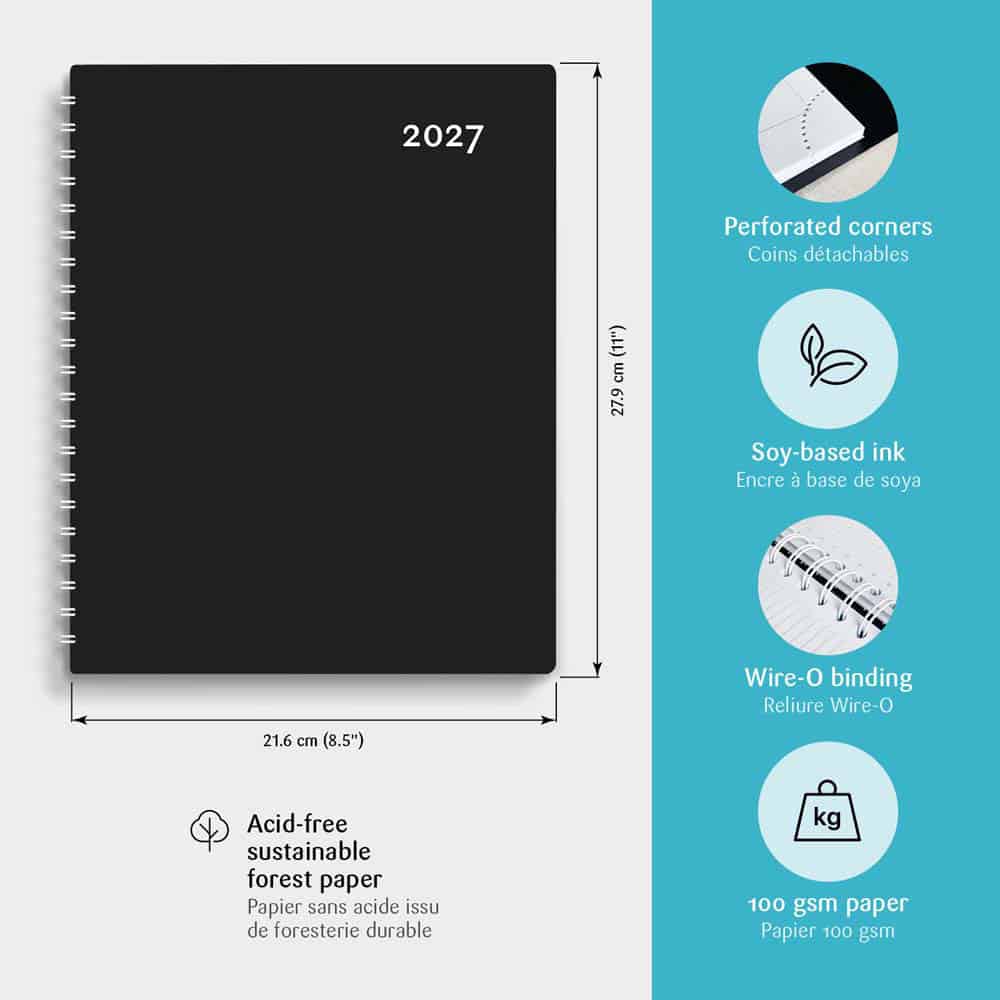 Maxi Black Yearly Agenda 2027 - Image 4
